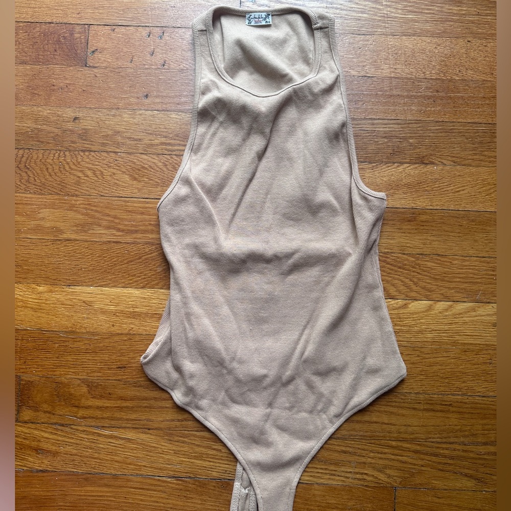 free people nude bodysuit NWOT